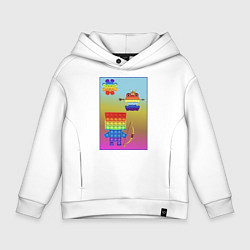 Детское худи оверсайз Василиса Pop-it true story