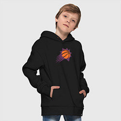 Толстовка оверсайз детская Suns Basket, цвет: черный — фото 2