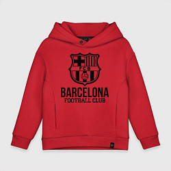 Толстовка оверсайз детская Barcelona FC, цвет: красный