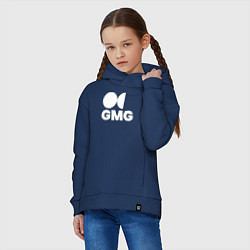 Толстовка оверсайз детская GMG, цвет: тёмно-синий — фото 2