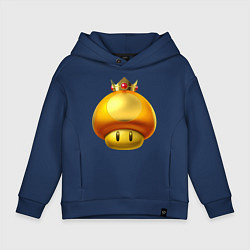 Толстовка оверсайз детская GoldToad, цвет: тёмно-синий