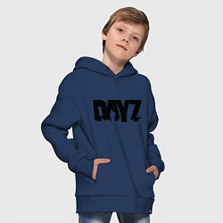 Толстовка оверсайз детская DayZ, цвет: тёмно-синий — фото 2