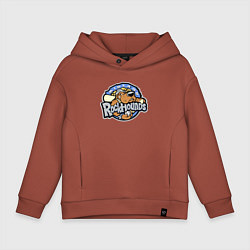 Толстовка оверсайз детская Midland Rockhounds - baseball team, цвет: кирпичный