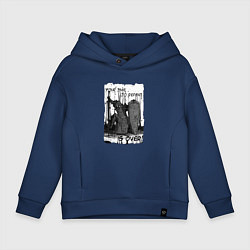 Толстовка оверсайз детская YOUR TIME TO REPENT, IS OVER DARKEST DUNGEON, цвет: тёмно-синий