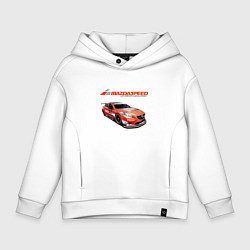 Толстовка оверсайз детская Mazda Motorsport Development, цвет: белый