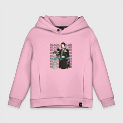 Толстовка оверсайз детская Ciel and Sebastian, цвет: светло-розовый