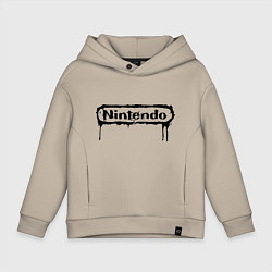 Толстовка оверсайз детская Nintendo streaks, цвет: миндальный