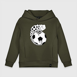 Детское худи оверсайз Футбол - Хамелеон