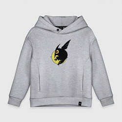 Толстовка оверсайз детская Night raid Akame ga kill, цвет: меланж