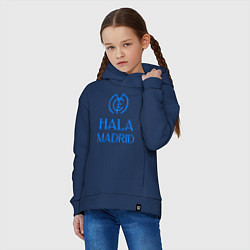 Толстовка оверсайз детская Hala - Real Madrid, цвет: тёмно-синий — фото 2