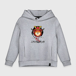 Толстовка оверсайз детская Shiburai, цвет: меланж