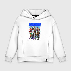 Толстовка оверсайз детская FORTNITE ПЕРСОНАЖИ ИГРЫ, цвет: белый