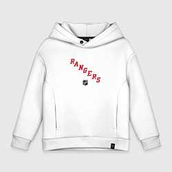 Толстовка оверсайз детская New York Rangers NHL, цвет: белый