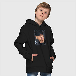 Толстовка оверсайз детская Eminem фото, цвет: черный — фото 2