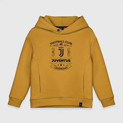 Толстовка оверсайз детская Juventus: Football Club Number 1 Legendary, цвет: горчичный