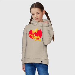 Толстовка оверсайз детская Wu-Tang Red, цвет: миндальный — фото 2