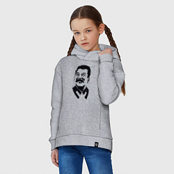 Толстовка оверсайз детская Joseph Stalin, цвет: меланж — фото 2