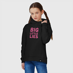 Толстовка оверсайз детская Big Little Lies logo, цвет: черный — фото 2