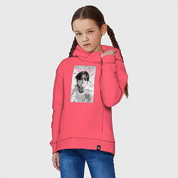 Толстовка оверсайз детская Lee Know Stray Kids, цвет: коралловый — фото 2