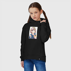 Толстовка оверсайз детская Кэкэ Тан - Живая любовь Суперзвезда, цвет: черный — фото 2