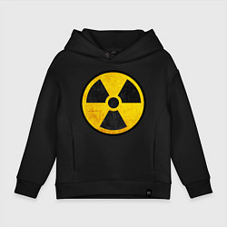 Толстовка оверсайз детская Atomic Nuclear, цвет: черный