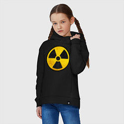Толстовка оверсайз детская Atomic Nuclear, цвет: черный — фото 2