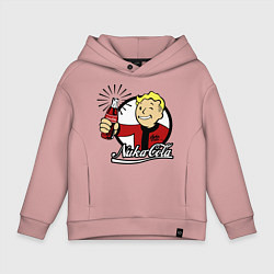 Толстовка оверсайз детская Vault boy - nuka cola, цвет: пыльно-розовый