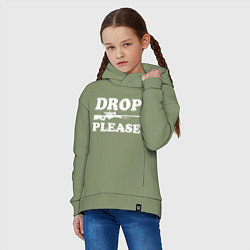 Толстовка оверсайз детская Drop AWP Please, цвет: авокадо — фото 2