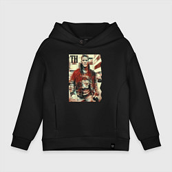 Толстовка оверсайз детская Том Харди - кинозвезда, цвет: черный