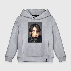Толстовка оверсайз детская Handsome Jimin, цвет: меланж