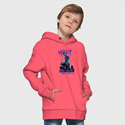 Толстовка оверсайз детская DJ Zombie, цвет: коралловый — фото 2