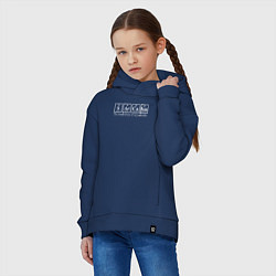 Толстовка оверсайз детская Центральный элемент моей личности, цвет: тёмно-синий — фото 2