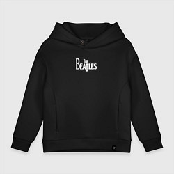 Толстовка оверсайз детская The Beatles Let It Be, цвет: черный