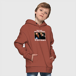 Толстовка оверсайз детская Форсаж в наших сердцах, цвет: кирпичный — фото 2