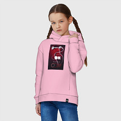 Толстовка оверсайз детская Music world наушники, цвет: светло-розовый — фото 2
