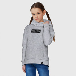 Толстовка оверсайз детская Вся в отца, цвет: меланж — фото 2