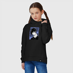 Толстовка оверсайз детская Тодзи Фушигуро, цвет: черный — фото 2