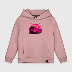 Детское худи оверсайз Пляжное ретро