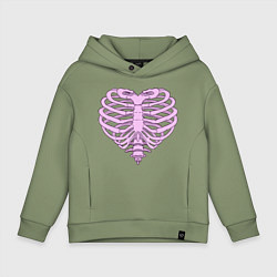 Детское худи оверсайз Bone heart