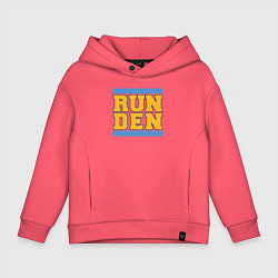 Толстовка оверсайз детская Run Denver Nuggets, цвет: коралловый