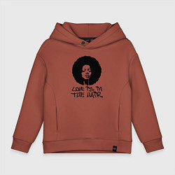 Детское худи оверсайз Любовь в волосах