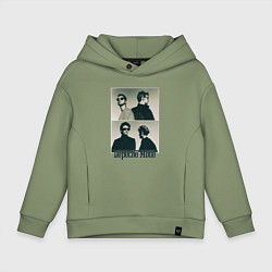 Толстовка оверсайз детская Depeche Mode - Music for the Masses, цвет: авокадо
