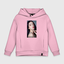 Толстовка оверсайз детская Kim Jisoo, цвет: светло-розовый