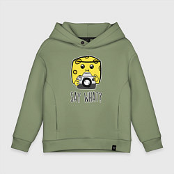 Детское худи оверсайз Cheese photographer