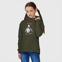 Толстовка оверсайз детская Феликс Дзержинский, цвет: хаки — фото 2