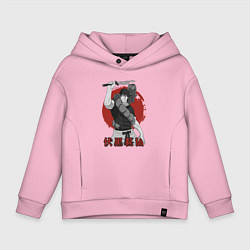 Толстовка оверсайз детская Фушигуро, цвет: светло-розовый