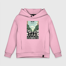 Детское худи оверсайз Skibidi toilet Beatles cameramen