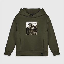Толстовка оверсайз детская Depeche Mode - Devotional Tour Retro 01, цвет: хаки
