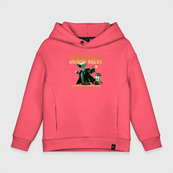 Толстовка оверсайз детская Skibidi toilet agent, цвет: коралловый