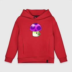 Толстовка оверсайз детская Пуфгриб, цвет: красный